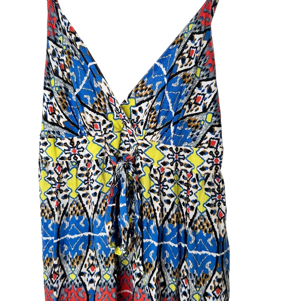Tart Ikat Bohemian Boho Flowy Maxi Dress Medium - Picture 2 of 8
